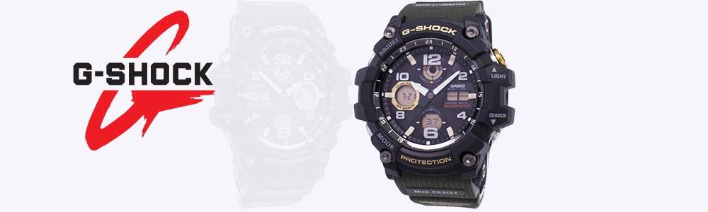 卡西歐 G-Shock Mudmaster 堅韌太陽能 GSG-100-1A3 男士手表