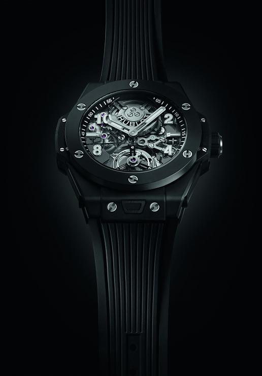 HUBLOT - 開創(chuàng)高性能復(fù)雜功能腕表的全新面貌宇舶大爆炸系列魔力黑陶瓷陀飛輪腕表