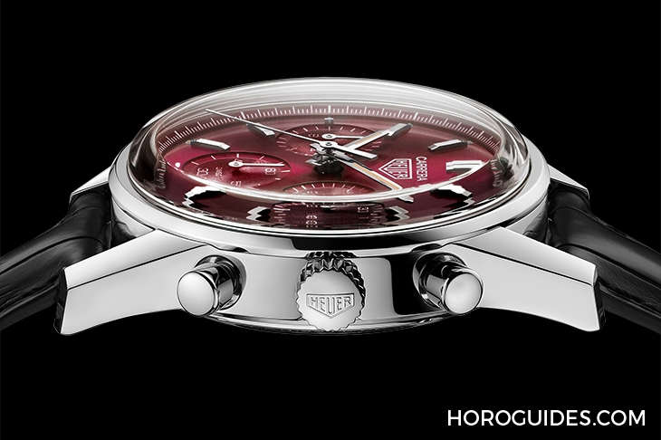 TAG HEUER - 高調(diào)復(fù)古感! TAG Heuer CARRERA紅面限量計(jì)時(shí)腕表