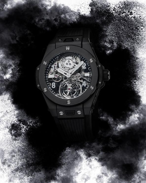 HUBLOT - 開創(chuàng)高性能復(fù)雜功能腕表的全新面貌宇舶大爆炸系列魔力黑陶瓷陀飛輪腕表