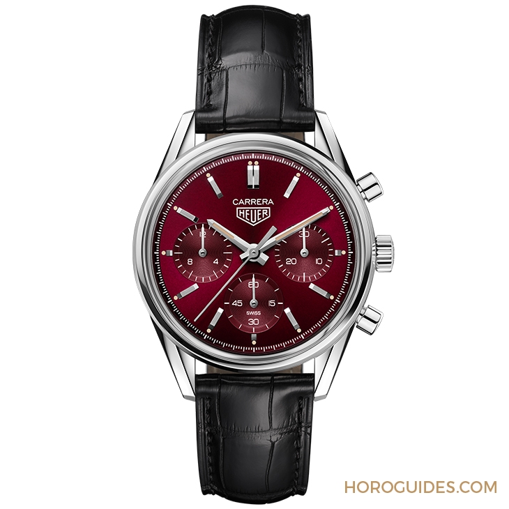 TAG HEUER - 高調(diào)復(fù)古感! TAG Heuer CARRERA紅面限量計(jì)時(shí)腕表