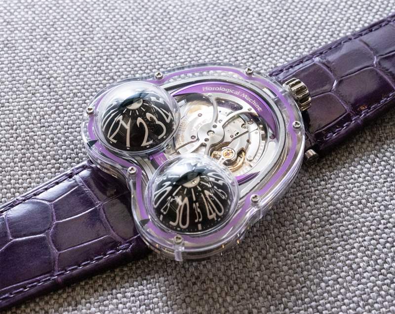 動(dòng)手操作：MB&F HM3 Frog X Purple Watch