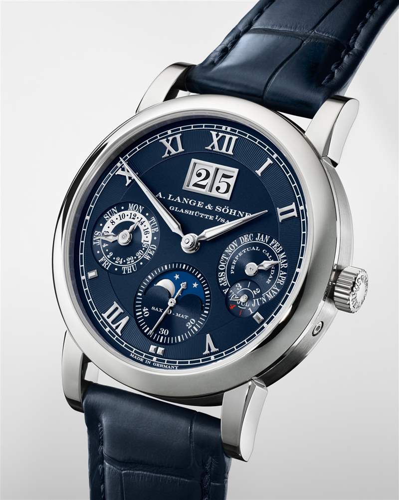 A. Lange & S?hne Langematik Perpetual 限量版藍色手表