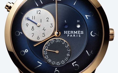 Hermès 'Slim d'Hermès' GMT 手表