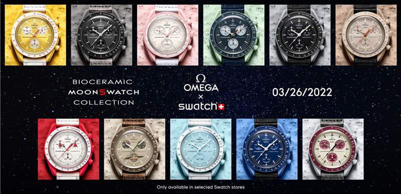 歐米茄 X Swatch Bioceramic MoonSwatch 超霸腕表