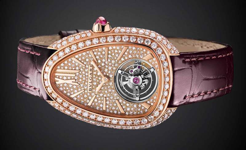 BVLGARI Serpenti Seduttori Tourbillon 女士腕表是市場上最嬌小的