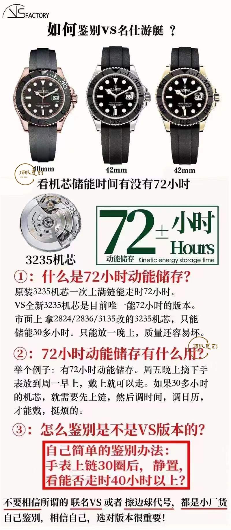 VS廠勞力士金游艇40mm「丹東3235機(jī)芯」腕表做工如何-復(fù)刻表