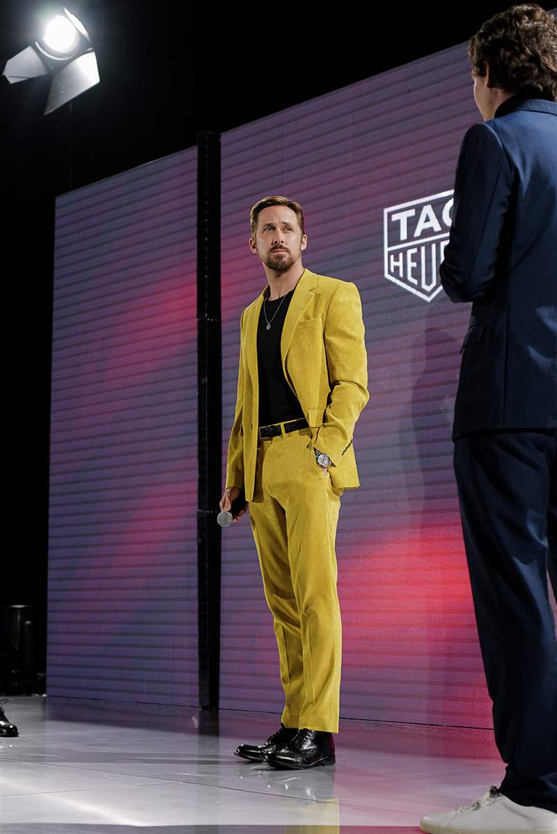 在洛杉磯介紹Ryan Gosling 和TAG Heuer