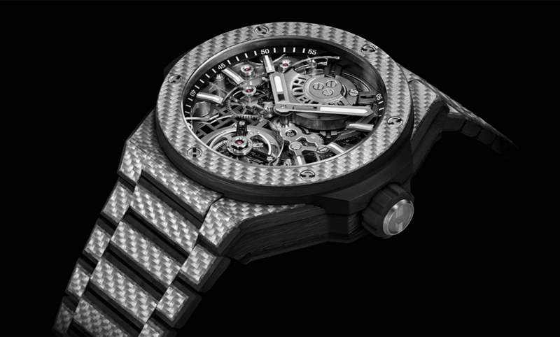 HUBLOT BIG BANG陀飛輪全碳纖維鏈帶腕表材質大師的輕量化杰作