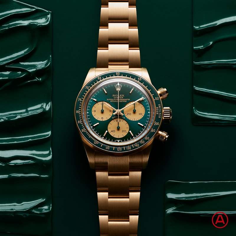 ROLEX綠金迪也改裝？古董表友將Daytona 116508改成蜜糖綠復古風