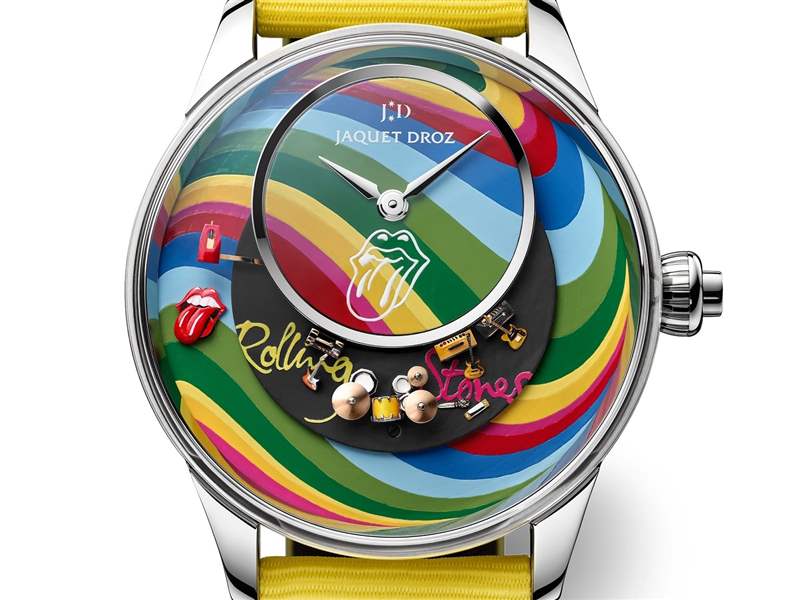 Jaquet Droz推出The Rolling Stones Automaton滾石樂隊主題腕表：黑膠唱片與機(jī)巧裝置