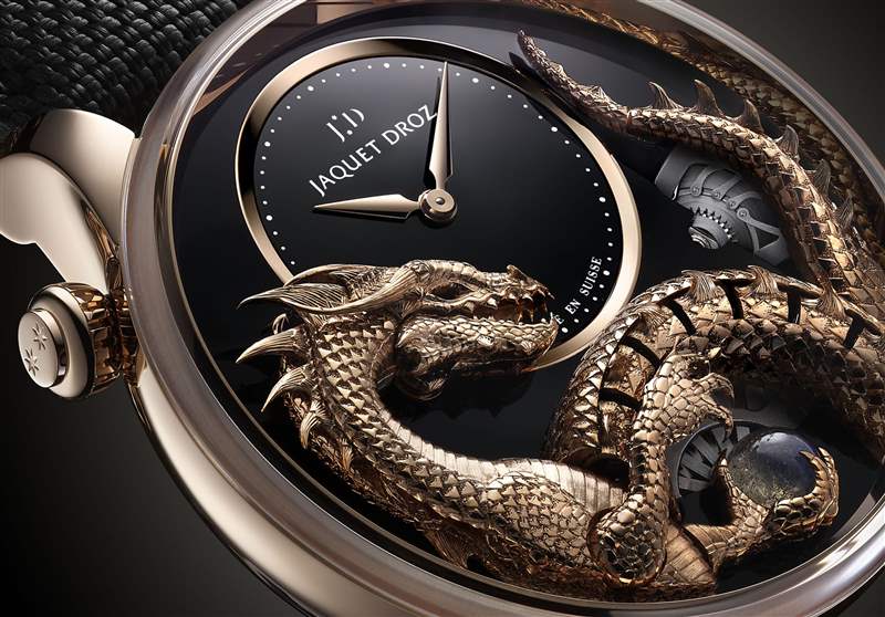 Jaquet Droz推出Dragon Automaton《指環王》巨龍主題腕表：手工金雕與機巧結構