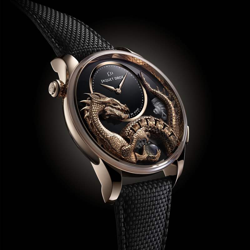 Jaquet Droz推出Dragon Automaton《指環王》巨龍主題腕表：手工金雕與機巧結構