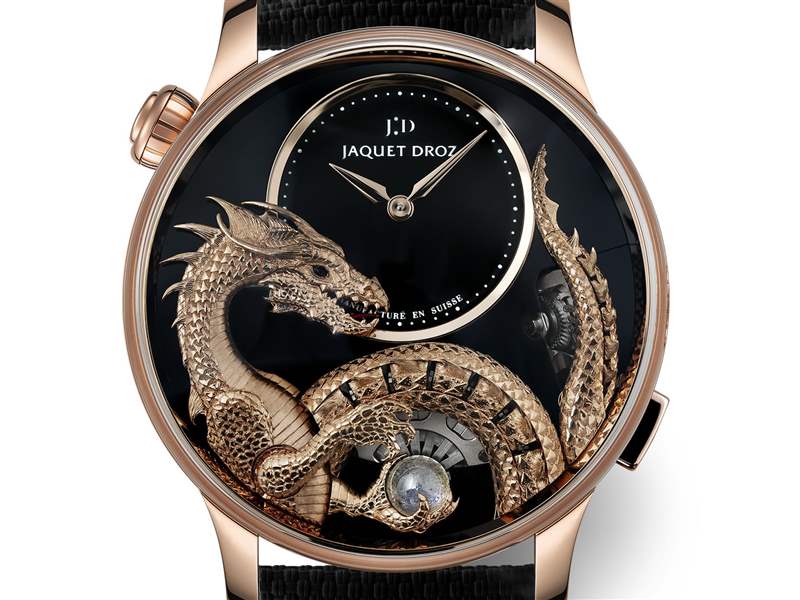 Jaquet Droz推出Dragon Automaton《指環王》巨龍主題腕表：手工金雕與機巧結構