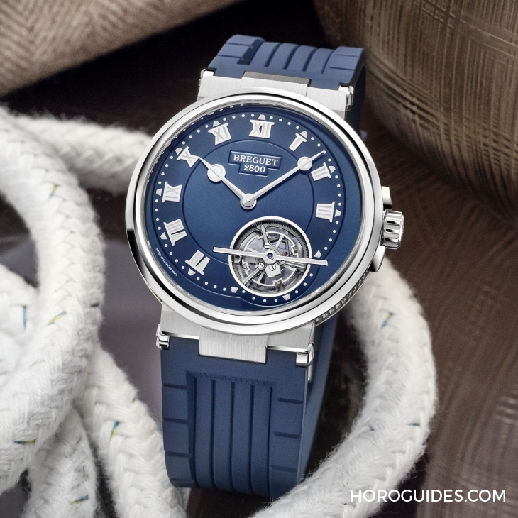 BREGUET - 寶璣Marine系列首款純粹陀飛輪登場｜BREGUET Marine Tourbillon 5577