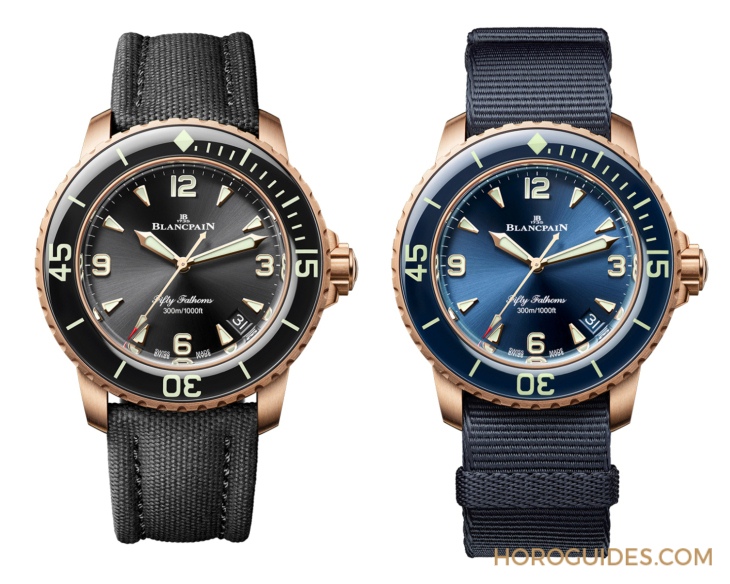 BLANCPAIN - 42mm新成員報到！ BLANCPAIN Fifty Fathoms 18K紅金、23級鈦金新款登場