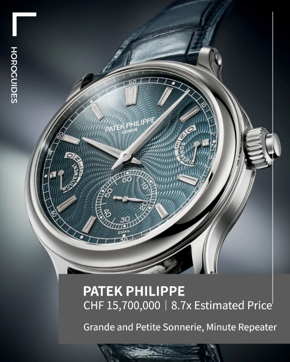 PATEK PHILIPPE - GRAND COMPLICATIONS - 6301P-001 - 第十屆Only Watch慈善拍賣成交價Top 10，百達翡麗貢獻逾半、Rexhepi制霸獨立制表