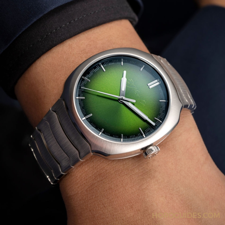 H. MOSER & CIE - STREAMLINER - 6201-1200 - 青龍升級回歸、夢幻紫色同步亮相|H. MOSER & CIE. Streamliner Centre Seconds Matrix Green