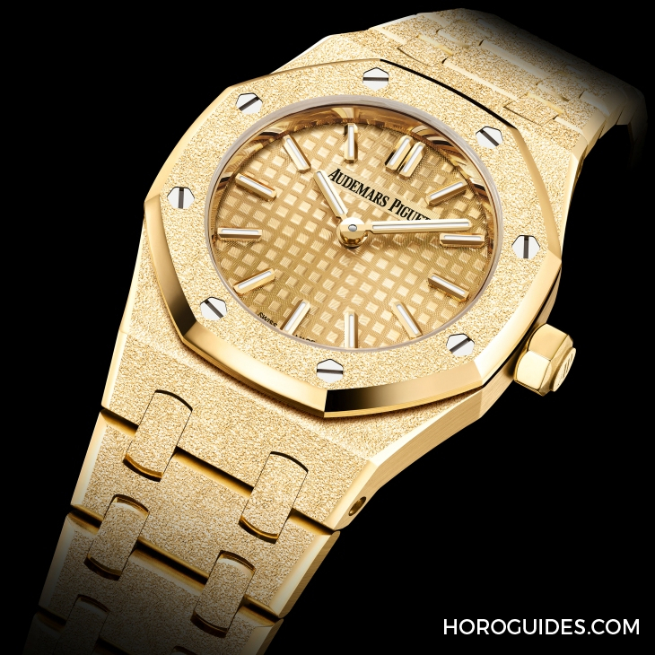 AUDEMARS PIGUET - ROYAL OAK - 67630BA. GG.1312BA.01 - 迷你Royal Oak閃耀回歸|AUDEMARS PIGUET Royal Oak Mini霜金石英腕表